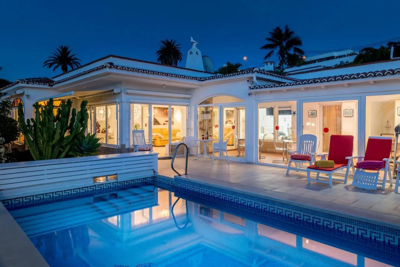 Relaxing Villa Heated Pool Luxurious Views Massage Santa Ursula